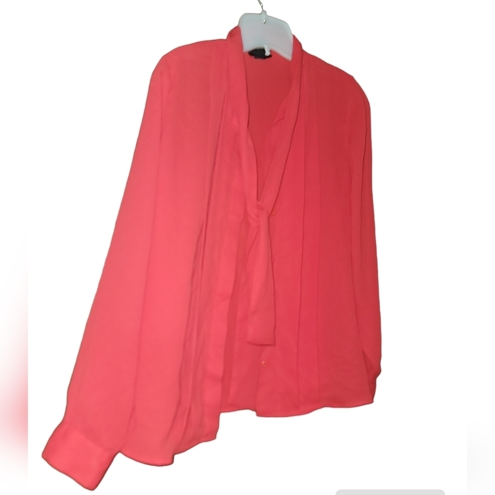 Carreau vintage chiffon blouse